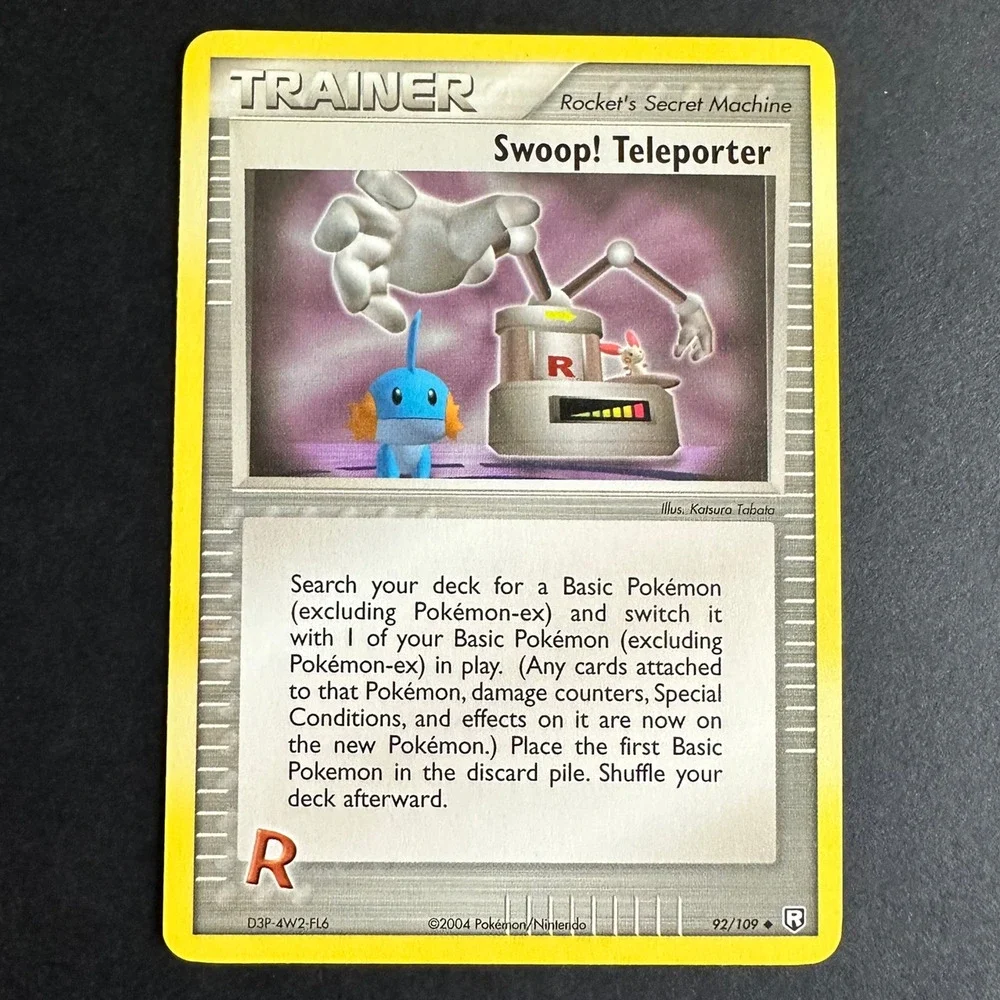 Pokemon TCG Swoop! Teleporter - EX Team Rocket Returns (RR) 92/109 Common NM
